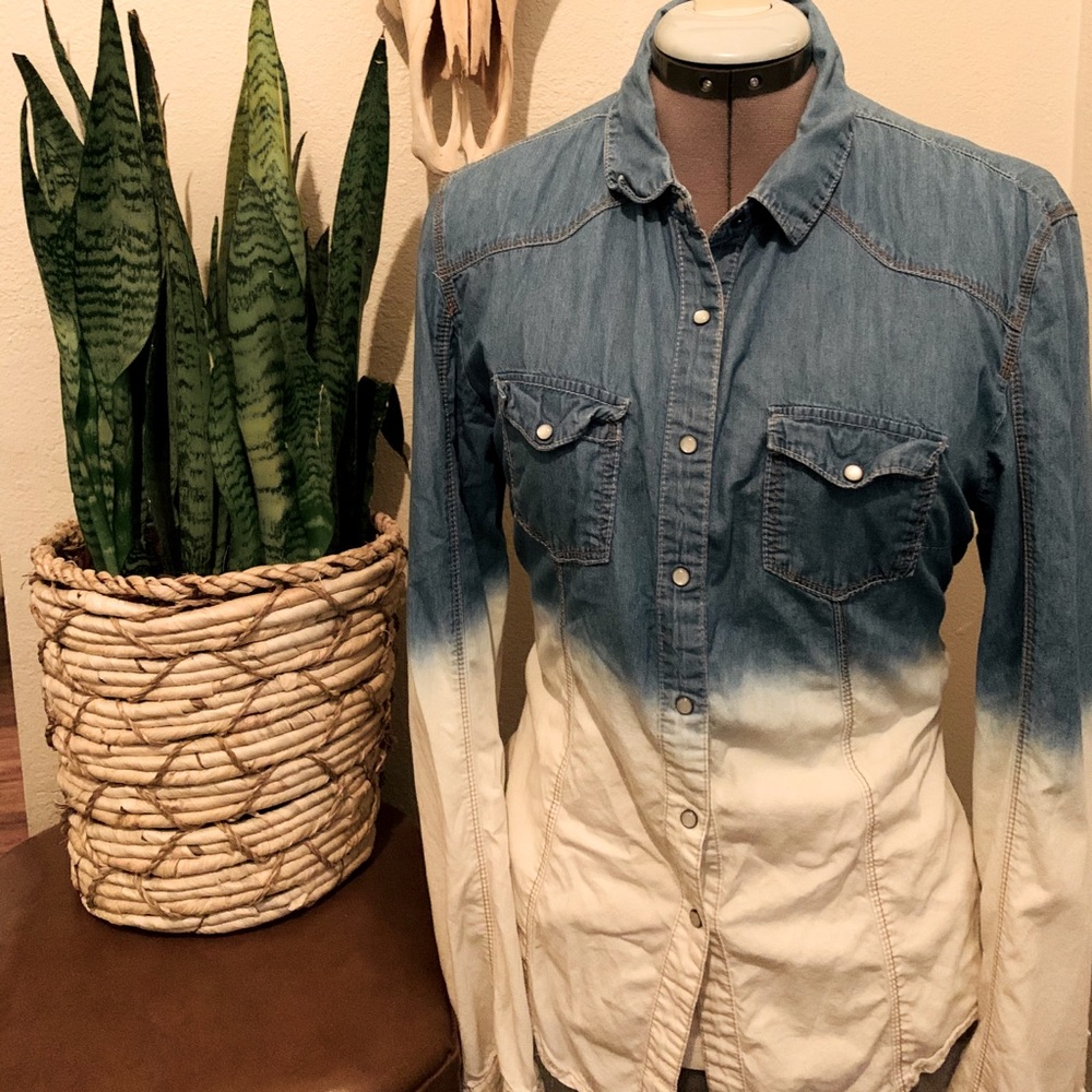 Ombré Jean Jacket